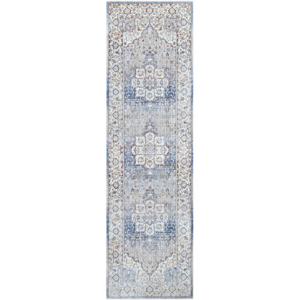 Three Posts™ Mendelsohn Oriental Blue/Beige Area Rug & Reviews Wayfair